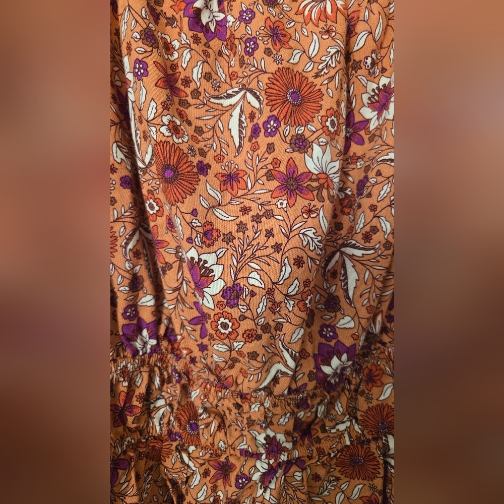 Luna Moon Floral Ruffle Tank Top - Picture 7 of 7